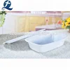 Home Use Pure White Rectangular Large Ceramic Baking Mold Loaf Pan With Lid