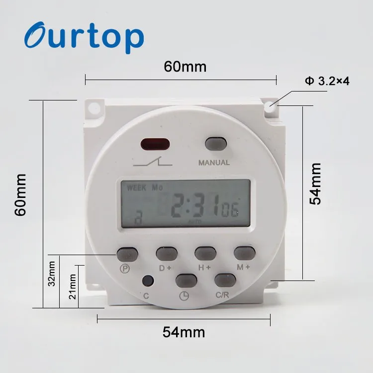 Programmable Digital Timer Switch 12 Volt Dc Timer Switch Weekly Timer