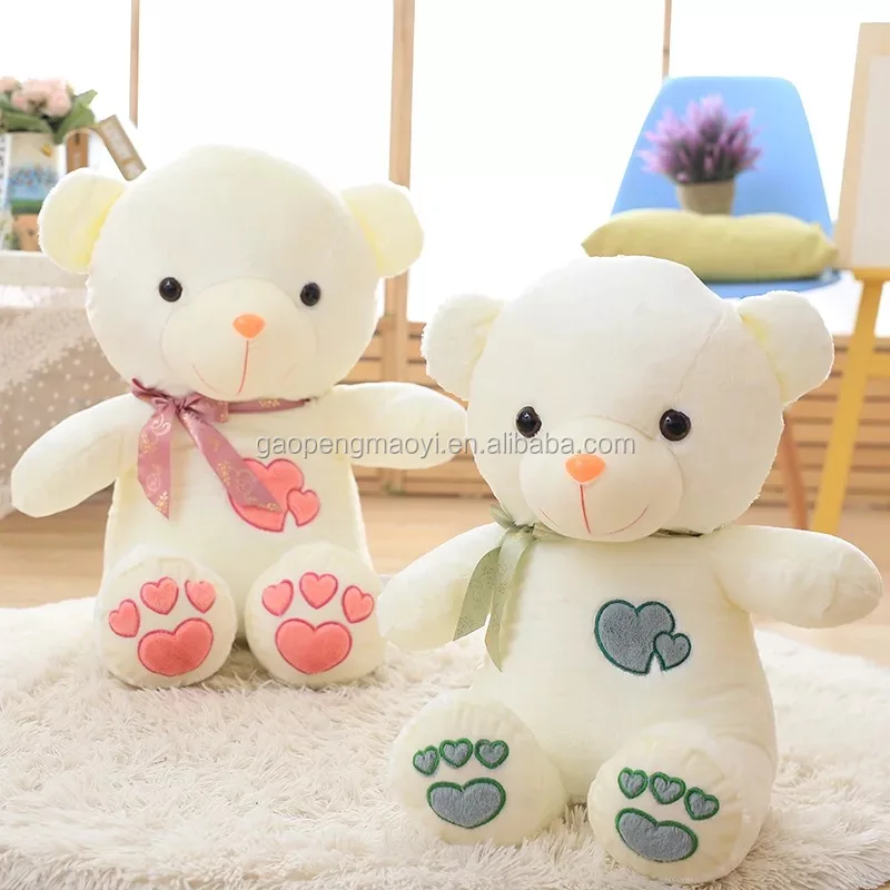 huge white teddy bear