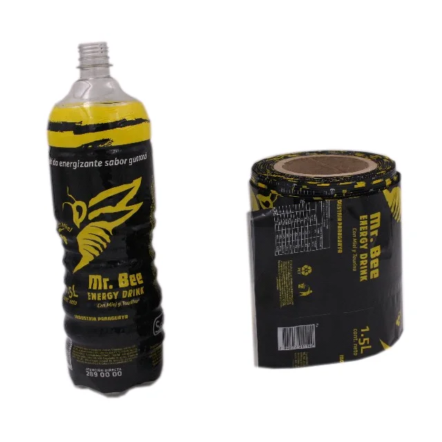 PVC personnalis&eacute; &Eacute;tiquettes &Agrave; Manchon R&eacute;tractable Pour Bouteilles De Boissons