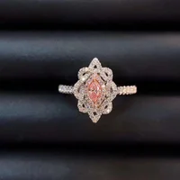 

Fashion 18K Solid Gold AGL Fancy natural pink diamond ring jewelry