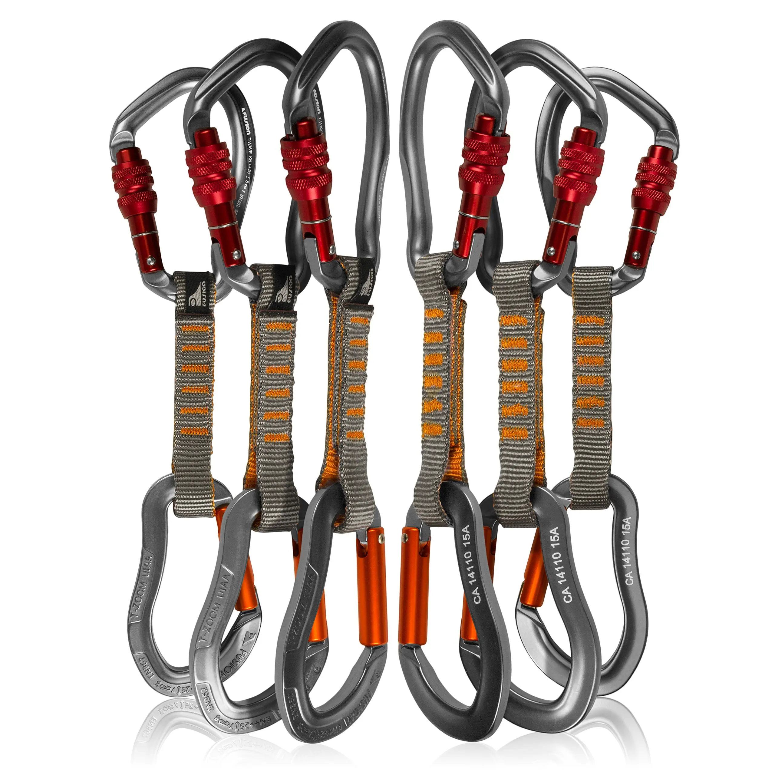 Wire Gate Carabiner 20 Centimeter Quickdraw Fusion Techno Zoom Wire