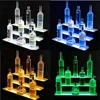3 Tier Led Bar Shelves Lighted LED Liquor Bottle Display Floating Color Changing Home Bar Shelves Remote 16/24/36/48 Inch