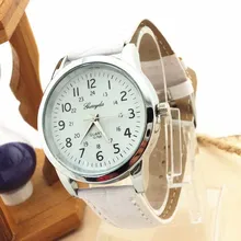 2015 New Arrival, 1PC Women Bling Elegant Dress Watch Big Dial Analog Luxury Sports Leather Strap Quartz Men Women Couple Hours