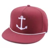 Factory Price Custom Snapback Rope Cap 6 Panel,3D Snapback Rope Caps For Men