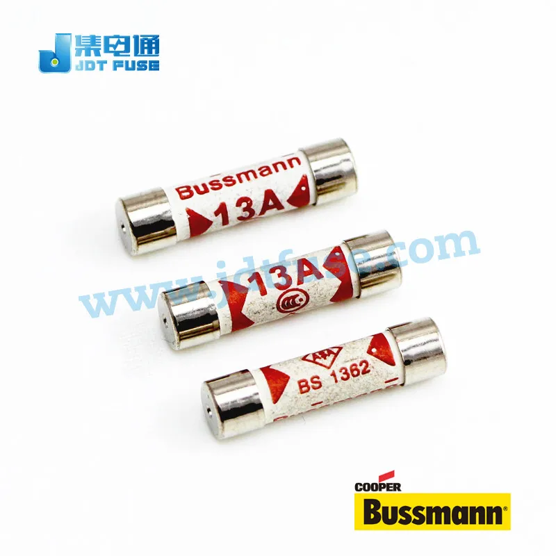 10 Pcs Bussmann 6mm x 25mm 250V 3A BS1362 Ceramic Fuse RoHS 