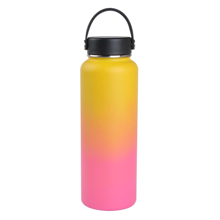 

MIKENDA High Capacity Space Pot Travel Gradient Stainless Steel Water Bottles gradation color large capacity water bottles