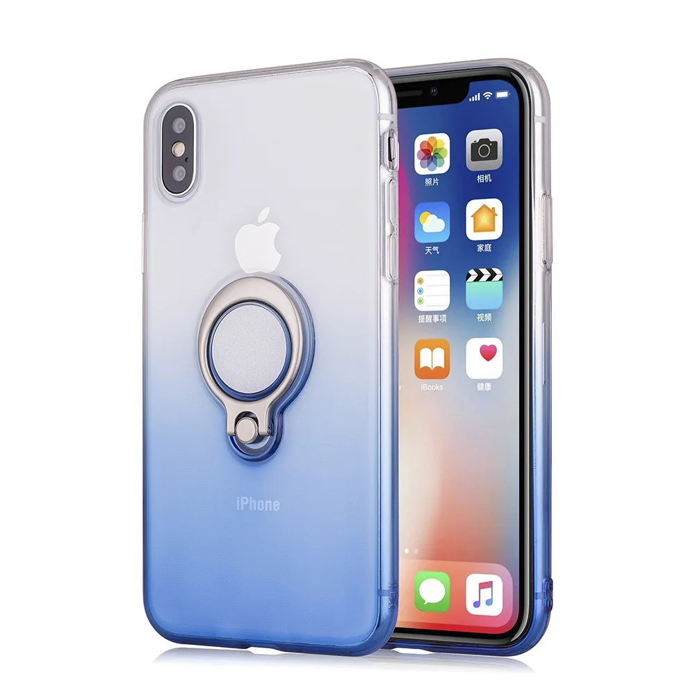 

Hercules Case Phone Cover Gradient Phone Case For iphoneXS Plus with Finger Ring, N/a