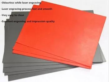 a4 thickness 23mm laser rubber sheet grey color no odor