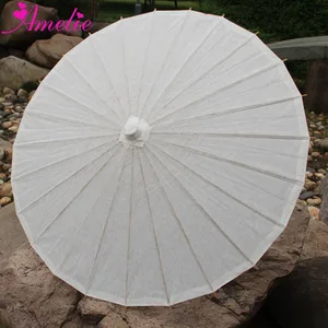 Image of Stock Handmade White Vintage Paper Parasol for Wedding