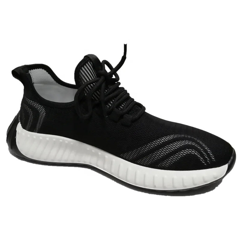 comfortable black trainers