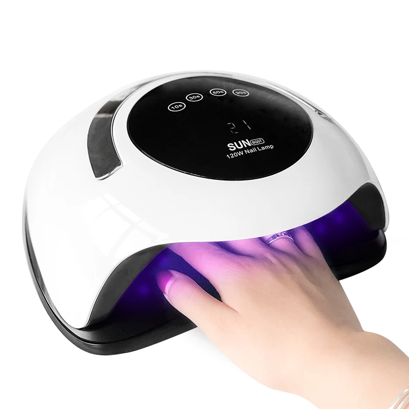 BLUEQUE nail dryer SUN BQ 5T Newest product 120w UV Nail Lamp UV Gel Nail Curing Lamp Light Dryer White  Led uv lamp rohs