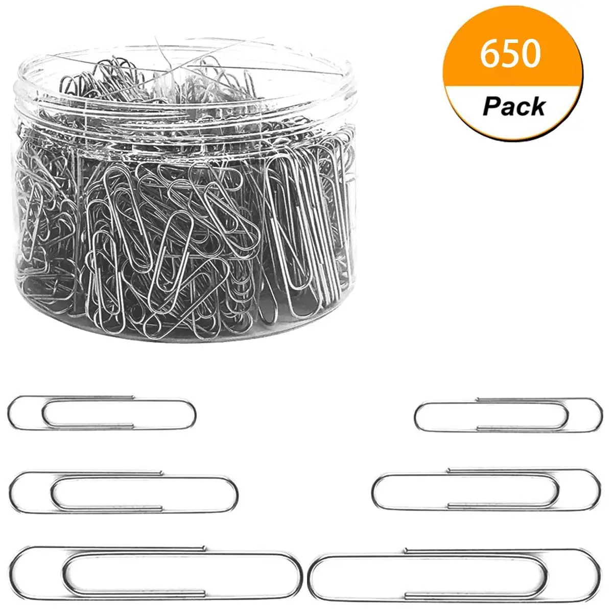 Paper Clips 600 Pieces Paperclips 28mm 33mm 50mm Sliver Stainless