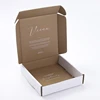 custom offset full color corrugated paper mailing packaging gold foil printed flat die-cut cardboard shipping box for eye lash