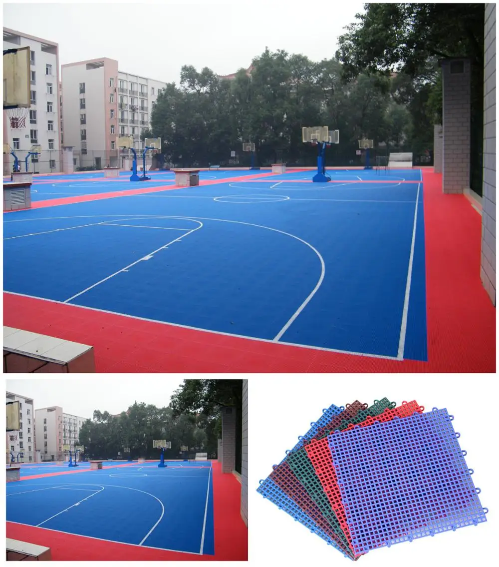 

Portable Outdoor Interlocking Basketball Court Sports Flooring