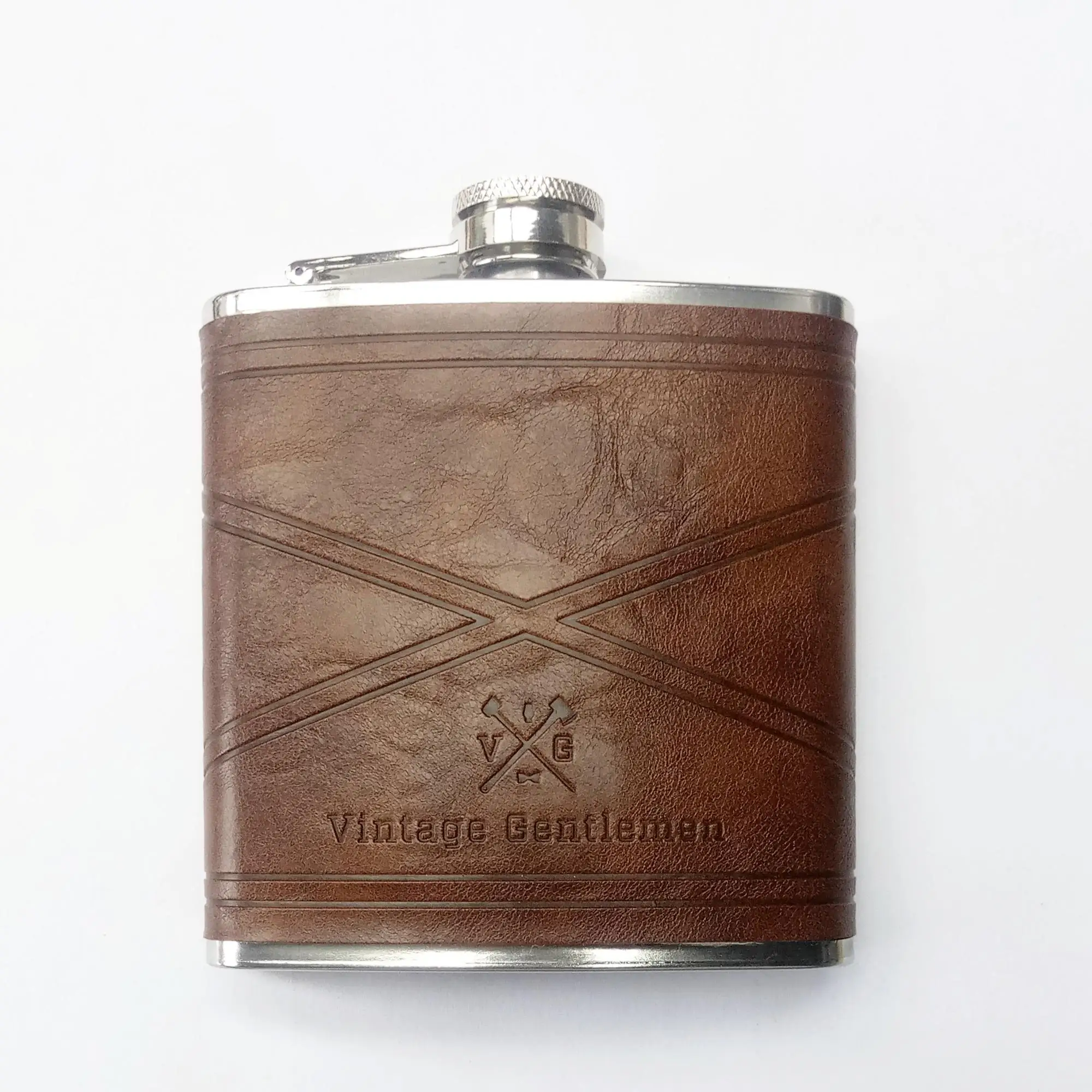 New Popular 5OZ Specular Glossy Hip Flask Stainless Steel Circular Type Flagon 