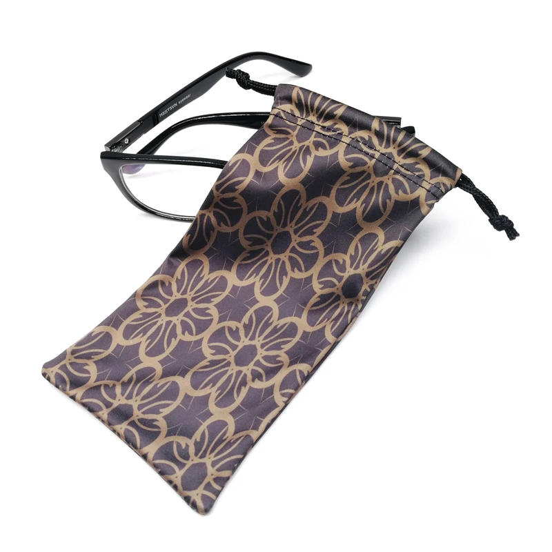 

drawstring soft MicroFiber Pouch/Case/Bag/ for Sunglasses/Eyeglasses/Reading Glasses, Gray