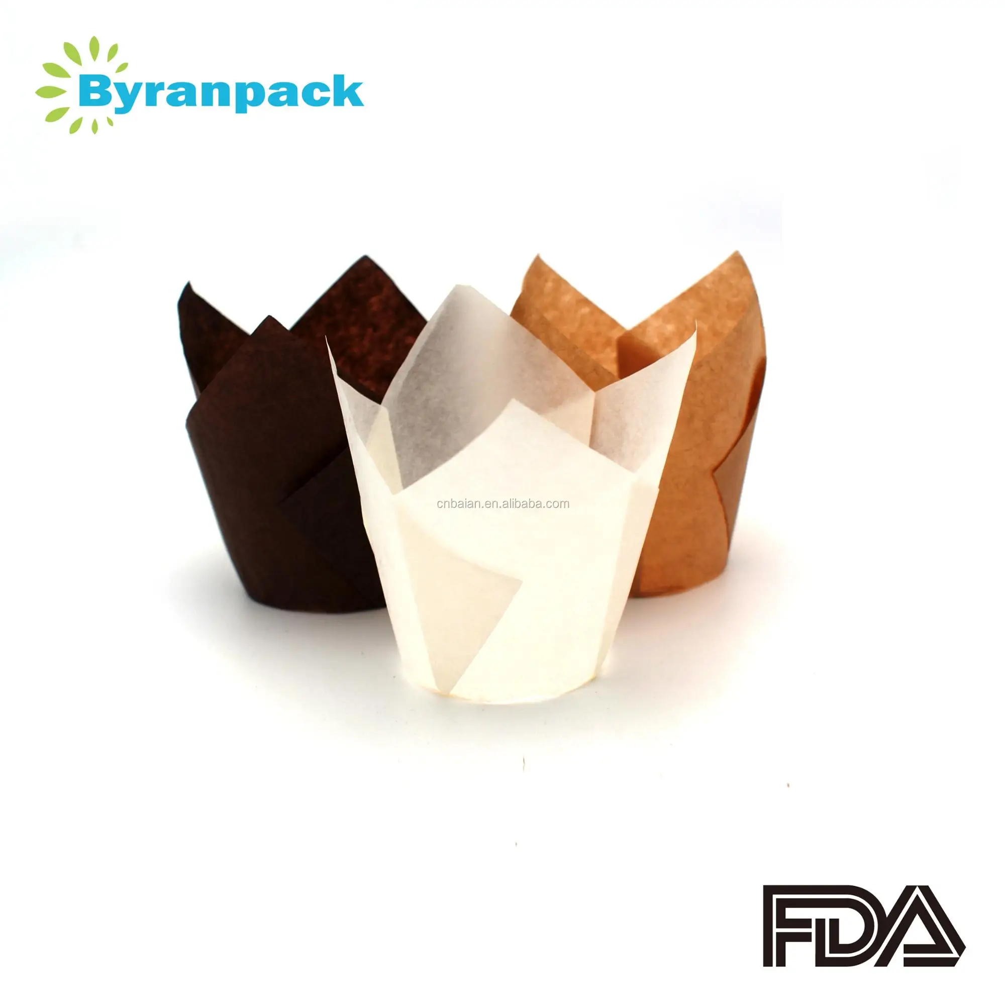 
Amazon hot sale Europe greaseproof paper tulip paper muffin baking cup 