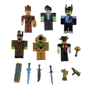 6 Models Roblox Figure Toy Building Blocks Figure 7cm Roblox Games ...