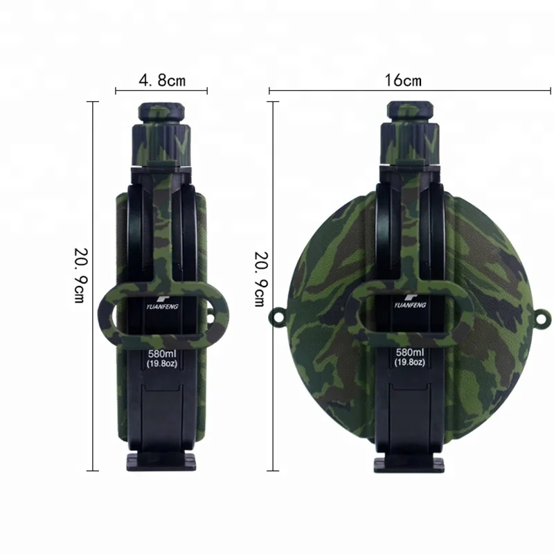 

New Products 2018 Outdoor Sport Water Bottle Collapsible Silicone Bottle, Camouflade;army-gree;black;green;blue;red