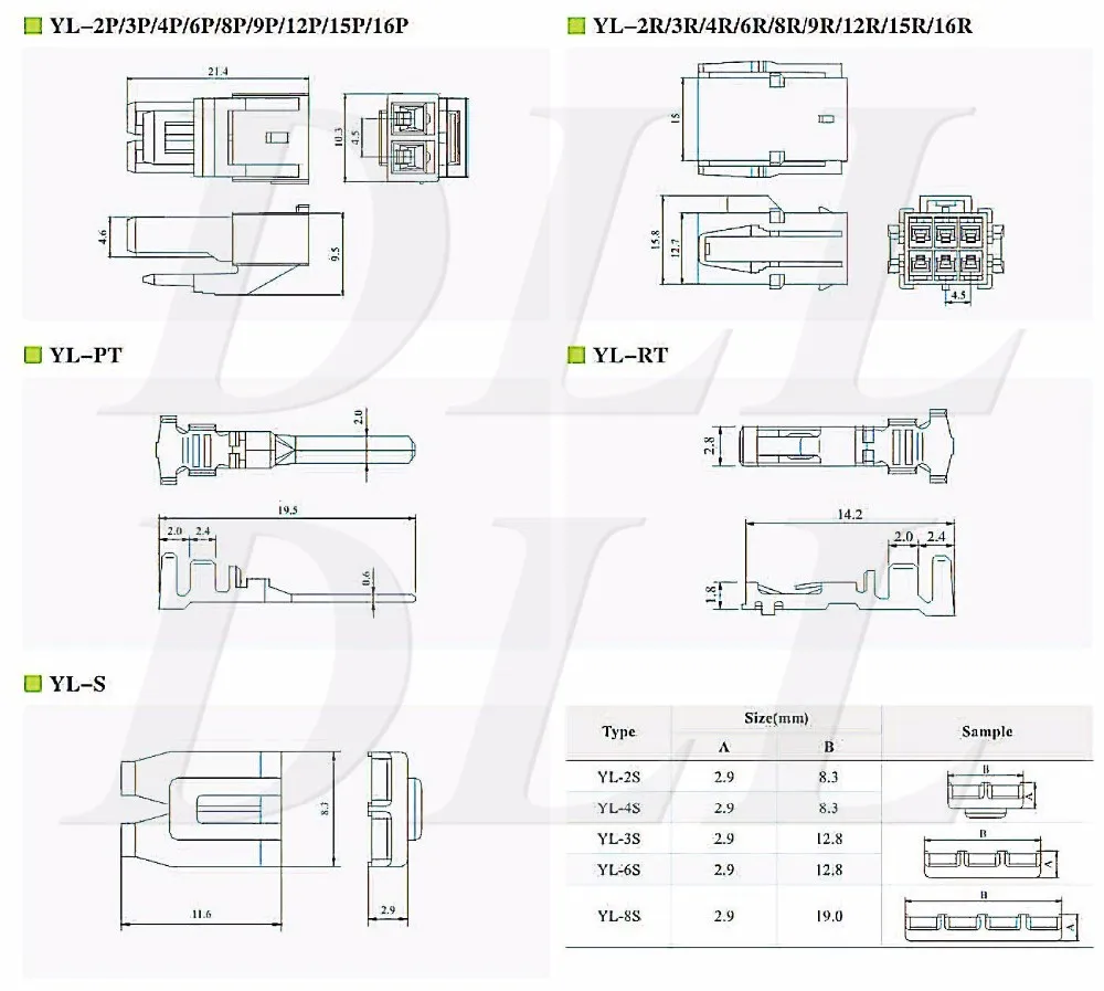 Replace JST YL 4.5mm YLS/YLP/YLR Wire to Wire Connector| Alibaba.com