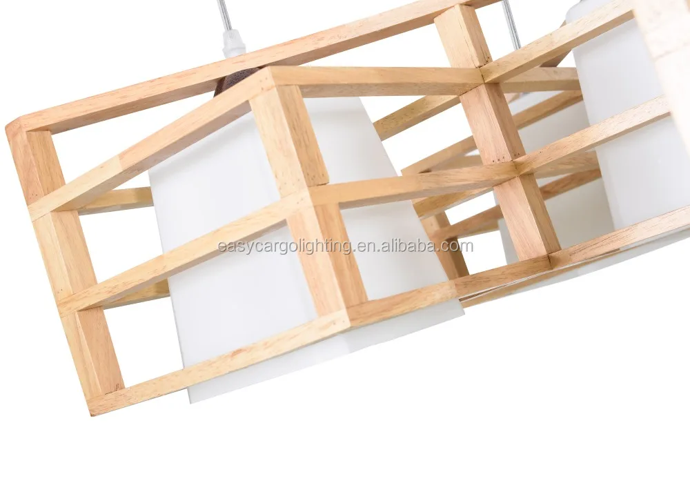 
E27 Light Source and natural wood Material modern wood pendant lighting (0824-5p ) 