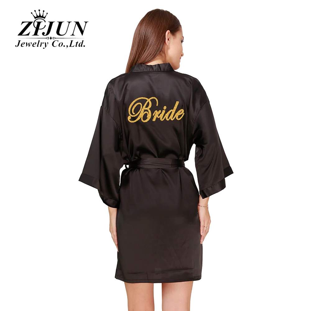 

Suppliers Custom women's wedding kimono robes 100 stain short robes DIY letter bride bridesmaid get ready robes