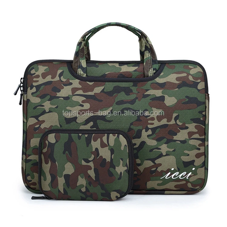 

Slim 13-14 inches Camouflage Extra Pouch Neoprene Computer Bag for Mac