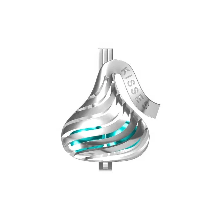 

Kiss chocolate pearl cage pendant 925 silver oyster with pearl sweet candy charms jewelry pearl necklace for Valentine's day