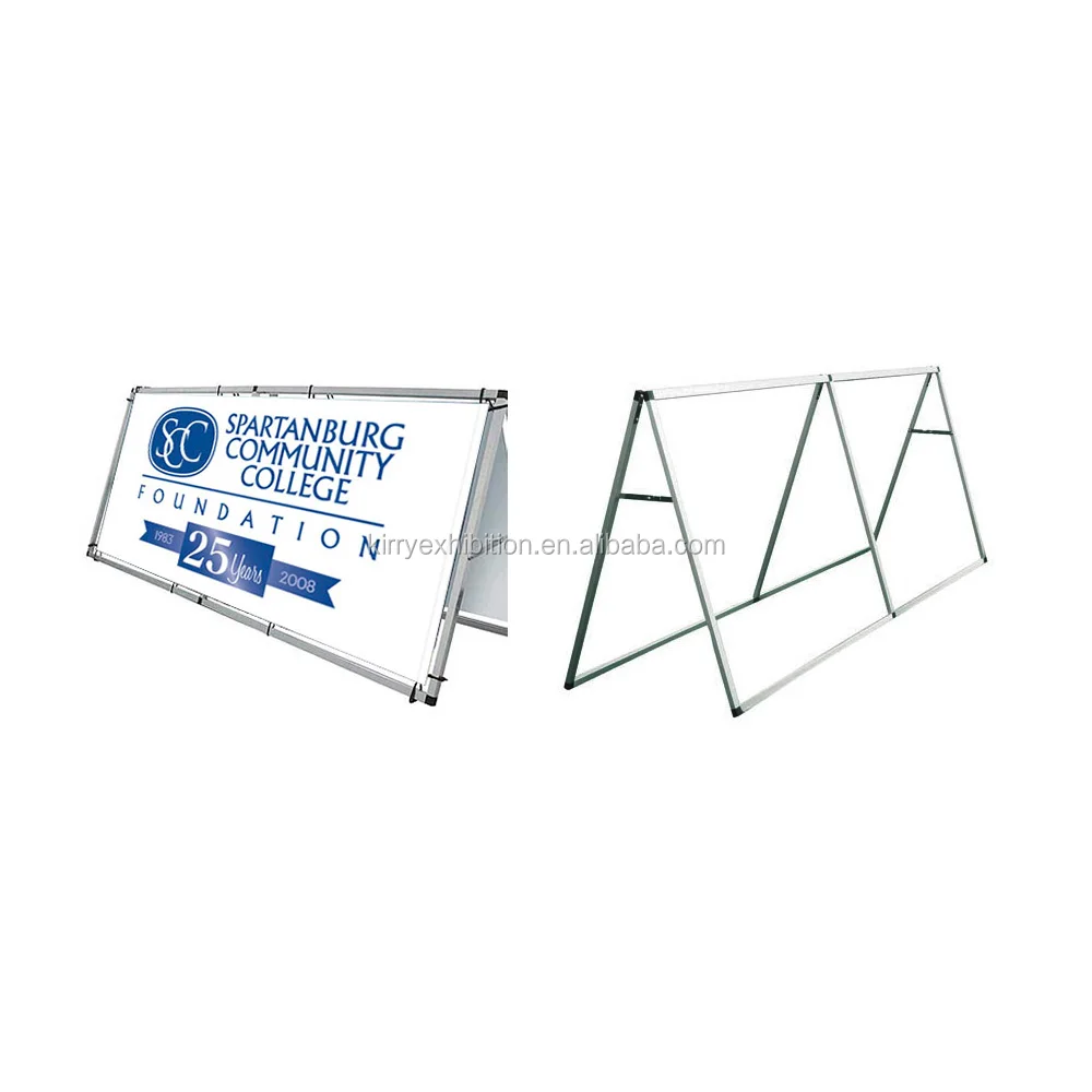 Durable Modeling Portable Aluminium A Frame Banners For Trade Show With Aluminium Tube Frame