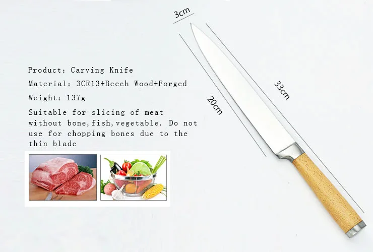 juego de cuchillos DAKOO Kitchen Knives KS46306A, imagen 7