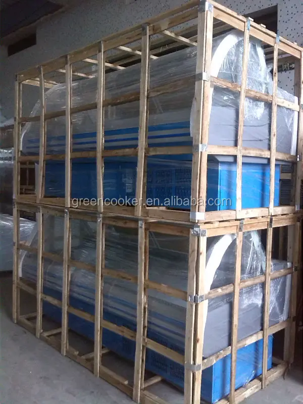 Lift up curved glass deli/fresh food commercial refrigerator