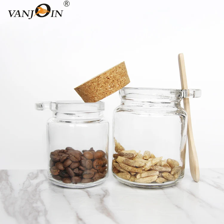 Promotion Hot Sale 150ml 200ml Bath Salt Glass Jar With Cork Lids And