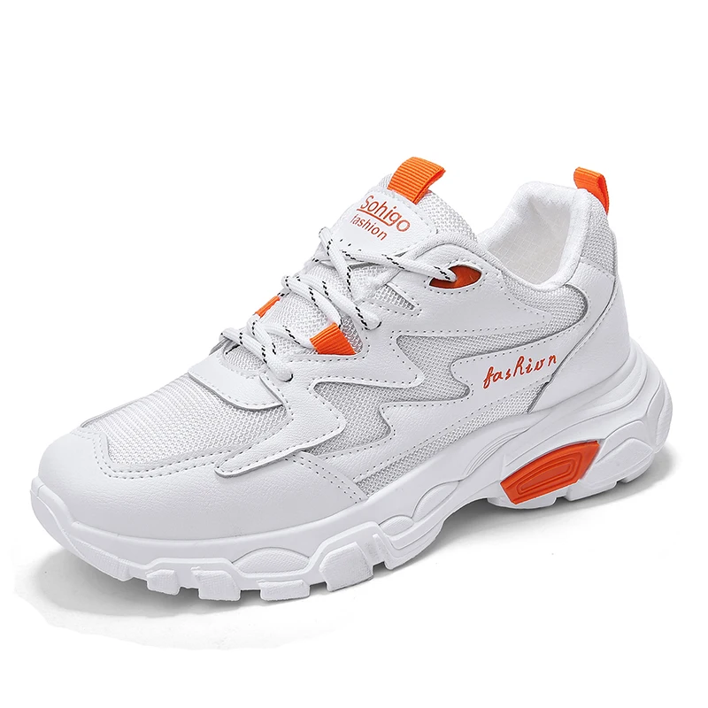 

CZ8036a New Collections Wholesale Lady Sport Shoes Running Training Shoe High Platform Women Chunky Sneakers Casual, White/black/beige sports shoes women running shoes sports