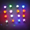 Pair Charm LED Earring Light Up Glowing Star Heart Crystal Stainless Ear Drop Ear Stud Earring Jewelry