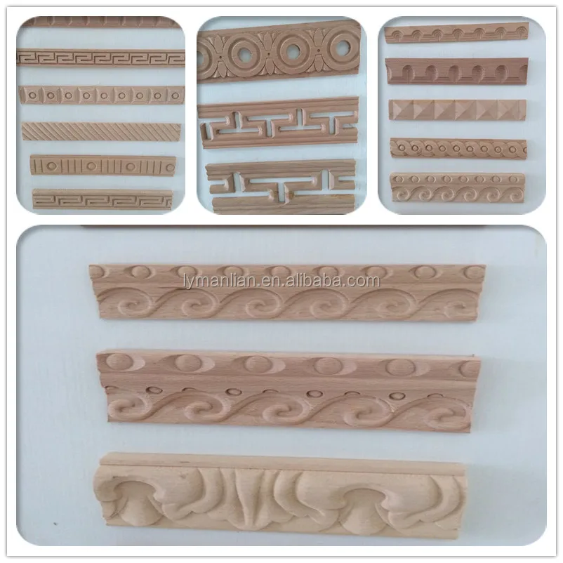 Solid wood moldings trim decorative wood mouldings