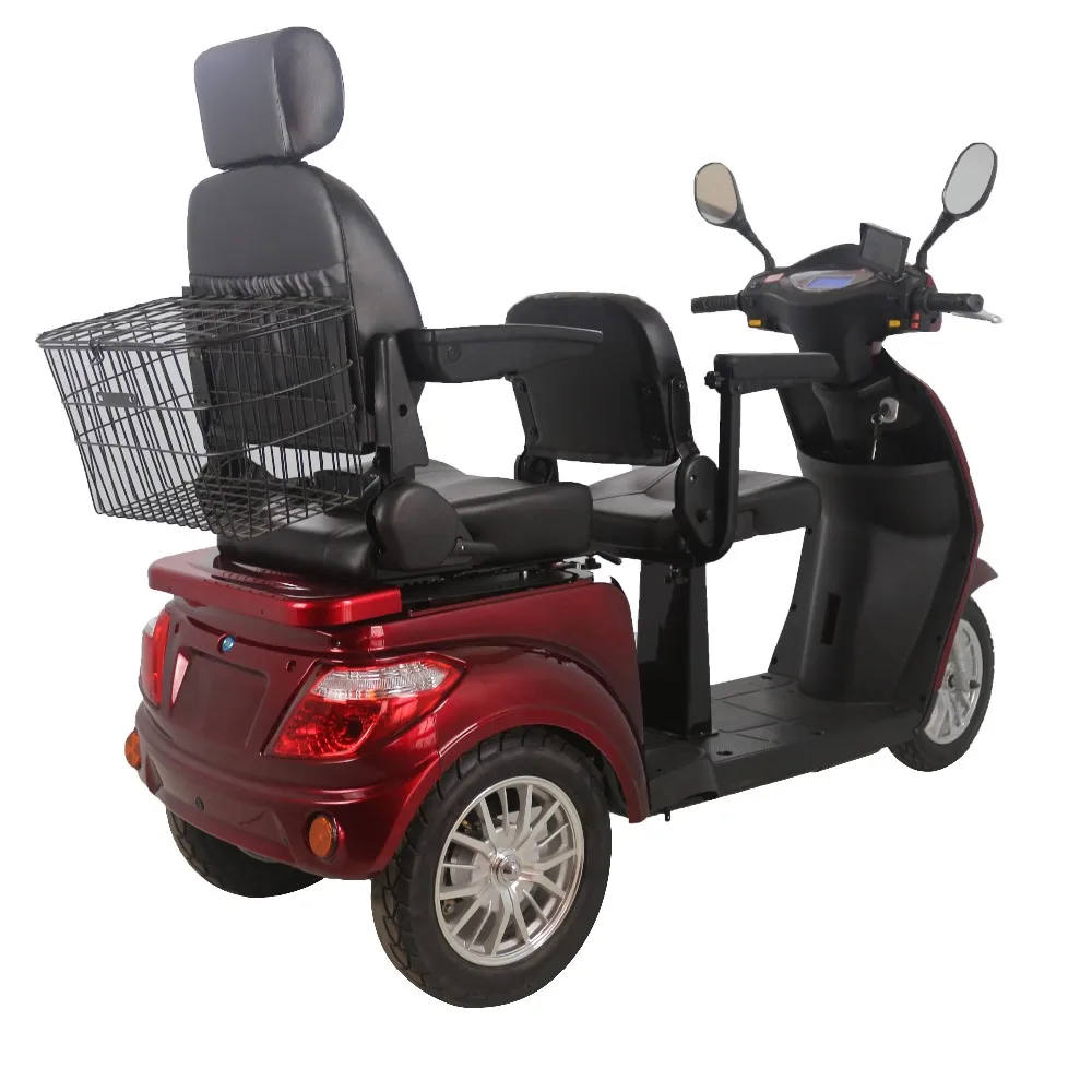 便携式两座摩托车三轮差速器电动三轮车