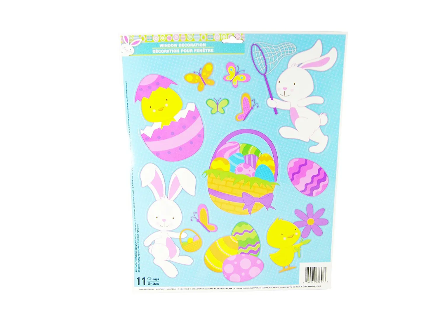 Buy Easter Decorative Window Clings Bunnies Baby Chicks Easter