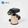 Selens BH-30-2K Panoramic Swivel Tripod Ball Head, 1/4 Screw Mount Camera Tripod With Quick Release Plate - Gold