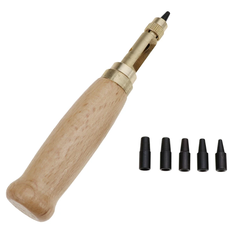 6pcs/set Unchers Automatic Belts Punch Replaceable Long Mute Rotary