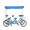 4 wheels single row seats for a couples/foot brake control surrey bikes