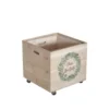 Mayco Cheap Decorative Wooden Storage Wine Box Crates with 4 Wheels