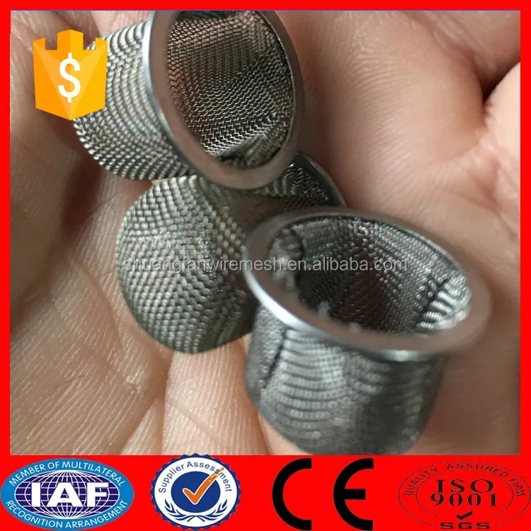 10mm Stainless Steel Pipe Screen Gauze Mesh / Titanium Screen Smoke