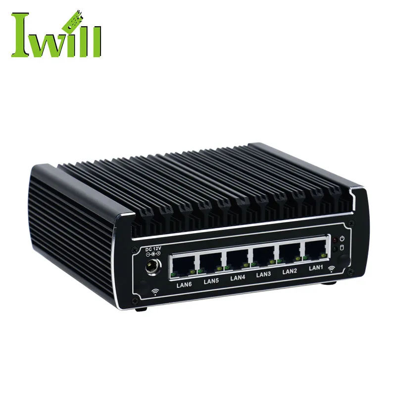 Exclusive VPN computer kaby lake 3865U dual core 6 intel nics fanless mini pc router support pfsense os