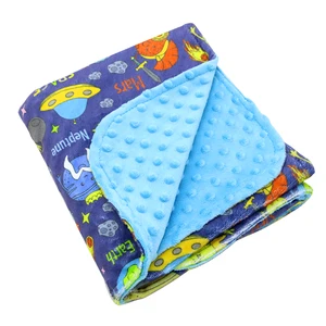 China Wholesale Price Custom Minky Baby Blankets Gift Set