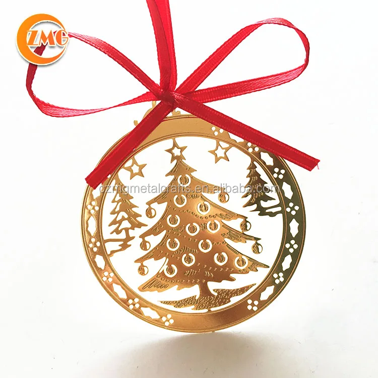 Wholesale Brass Etching Customized Elegant Christmas Tree Ornament Buy Elegant Christmas Tree