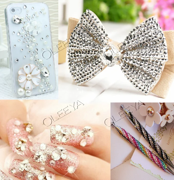 Hot Sale 2088 16 Cut Facets SS20 Crystal AB Non Hot Fix Flat Back Nail Rhinestone for Nail Art