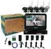 LCD wireless wifi NVR security camera kits surveillance 4/8ch 1080P full set cctv JUAN solution