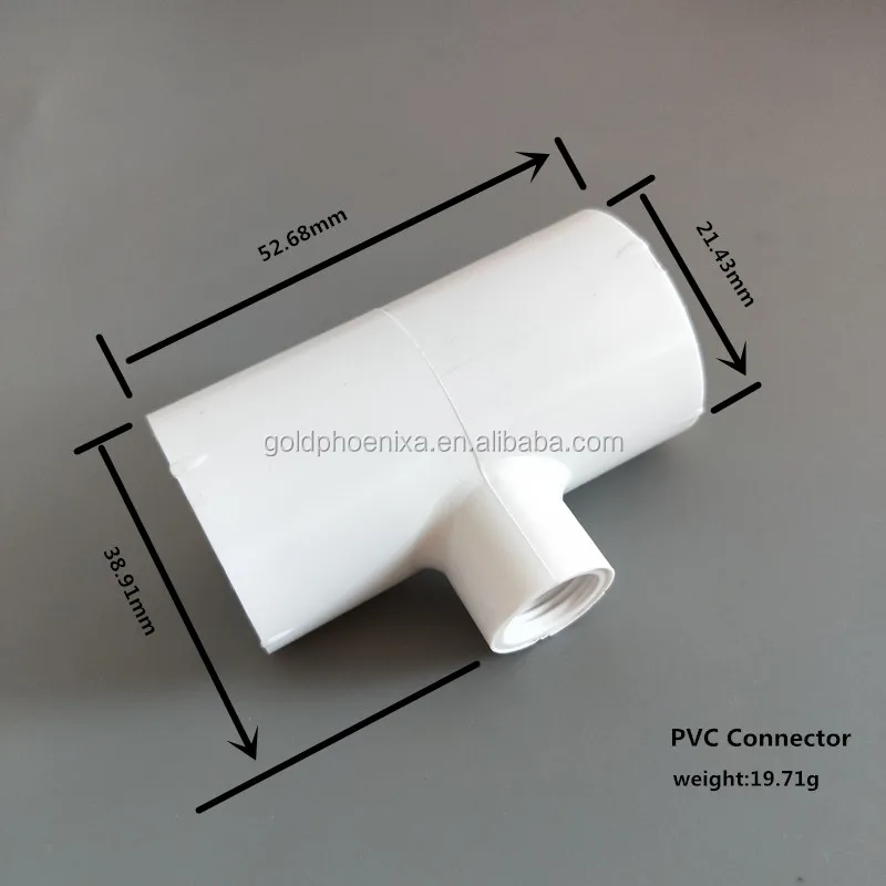 PVC Tees Hose Adapter  Poultry 15 Cup Chicken Water Pressure Reducer System 