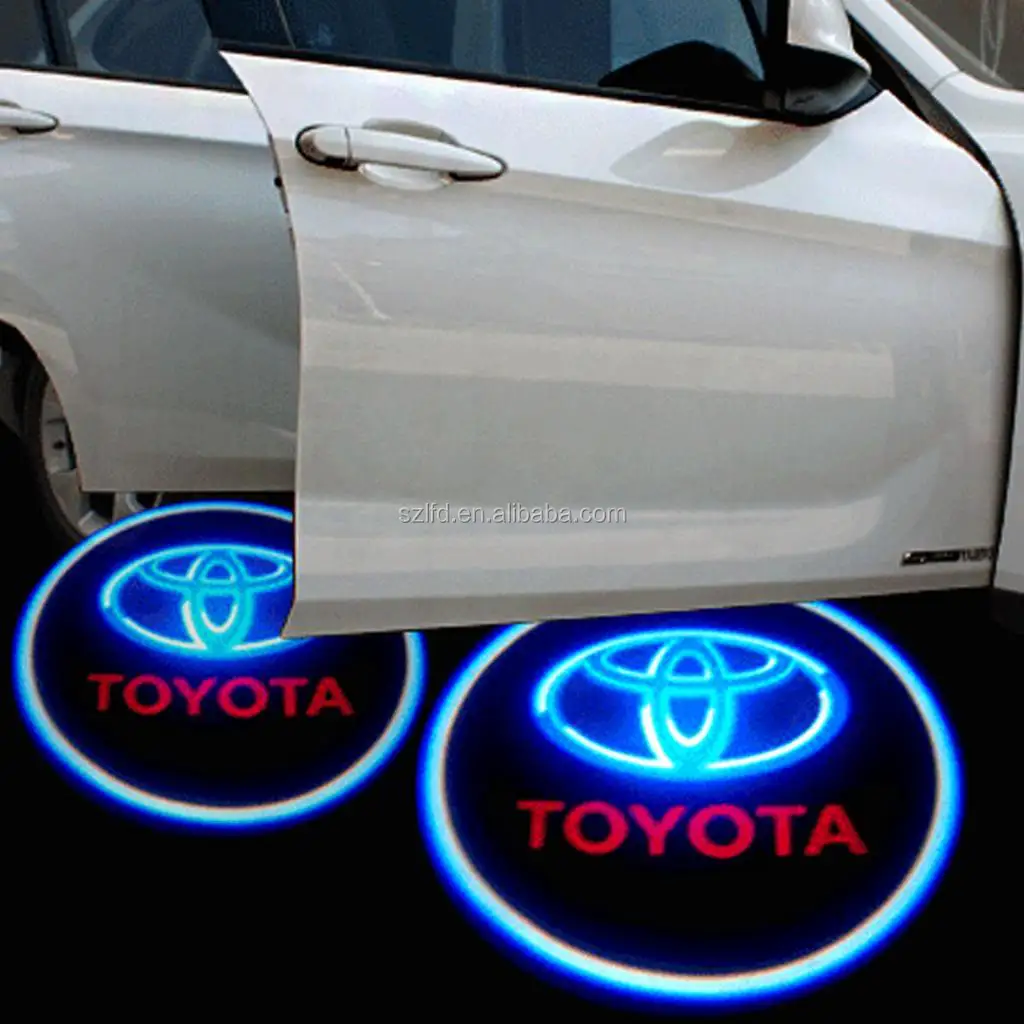 New Adhesive LED Car Logo Lights With 3M Tape,car shadow ghost laser light